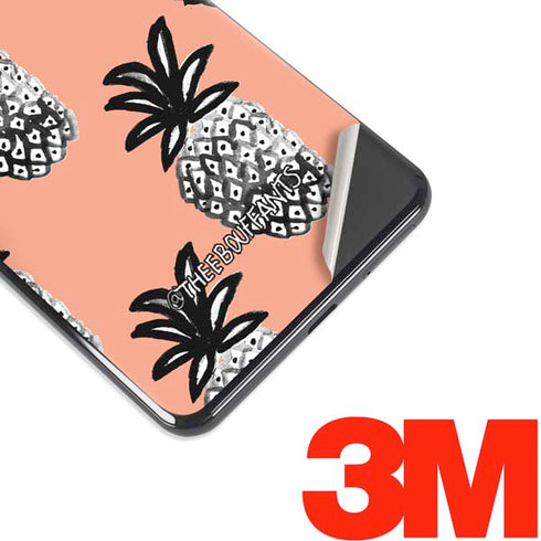 Bouffants and Broken Hearts Gray Scale Pineapple Google Pixel 3 XL Skin